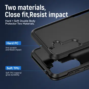 適用於三星 Galaxy S25 FE S22 S23 Plus S21 S24 FE Ultra Edge A17 A54 A16 5G A56 A55 A35 A15 的軍用級保護殼 10 最佳銷售 三星S21 FE手機殼 - №8