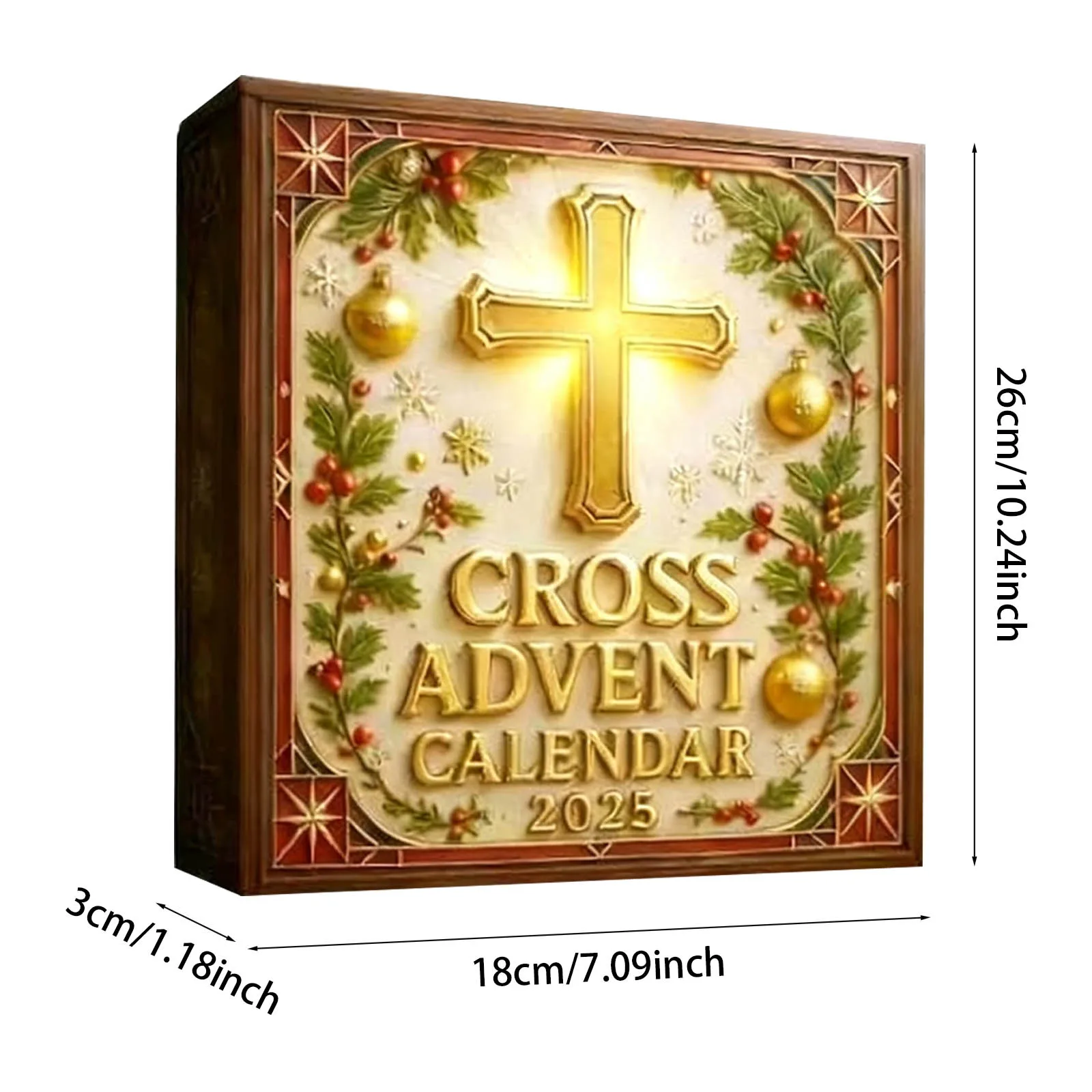 Temporizador Digital con pantalla grande, calendario de Adviento de Navidad que contiene 24 colgantes acrílicos, adecuado para cafetera con temporizador pequeño