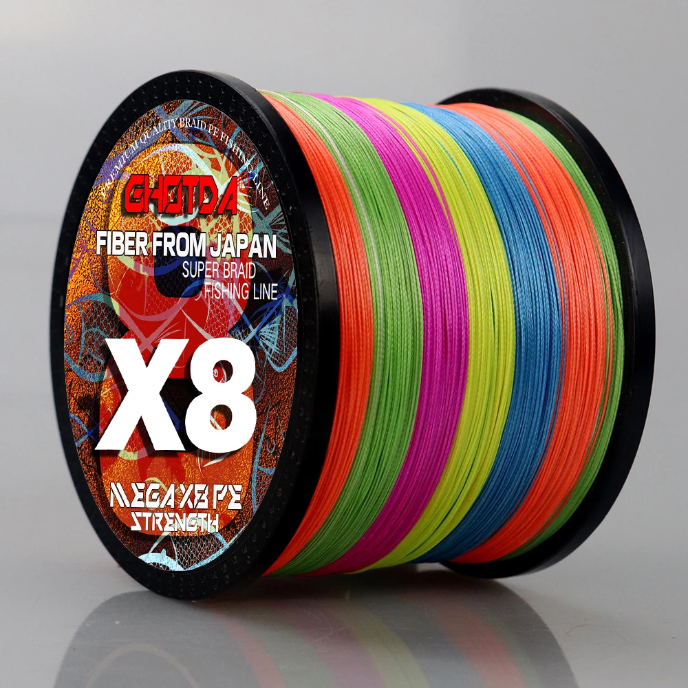 

GHOTDA 12/9/8 Strands1000m 500m 300m Braided Fishing Line 18LB-120LB Multifilament Pe Wire Saltwater Freshwater Carp Accessories