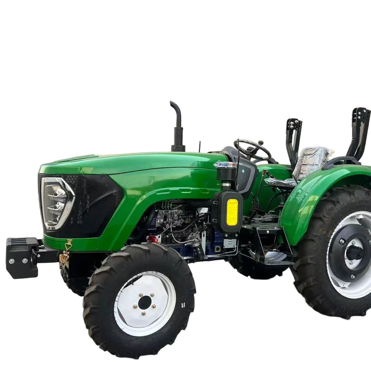 CE Certified 504 50HP 4WD Farm Tractor Diesel 4x4 Wheel Tractor Matched With Plow Harrow Seeder