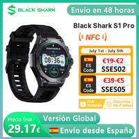 Global Version Black Shark S1 Pro Smart Watch 1.43'' Amoled Screen Wireless Charging 15-Day Battery Nfc Chat Gpt