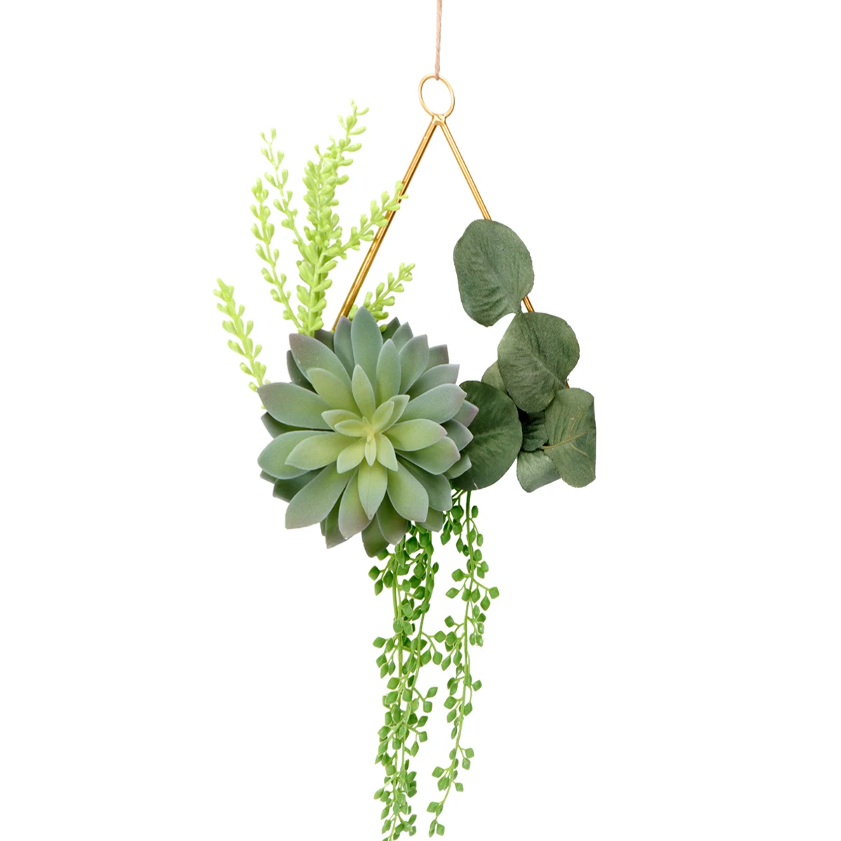 

Artificial Succulent Wreath Green Plant Decor Wedding Garland Plastic Plants Wall Hanging Home Office Event Year Round Lifelike