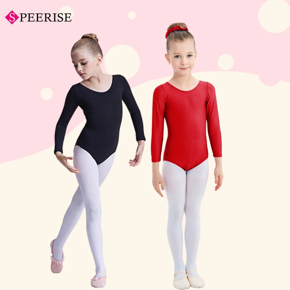 

Kids Girls Classic Long Sleeve Ballet Dance Leotard Gymnastic Unitard Toddler Tutu Bodysuit Ballerina Dancing Costume