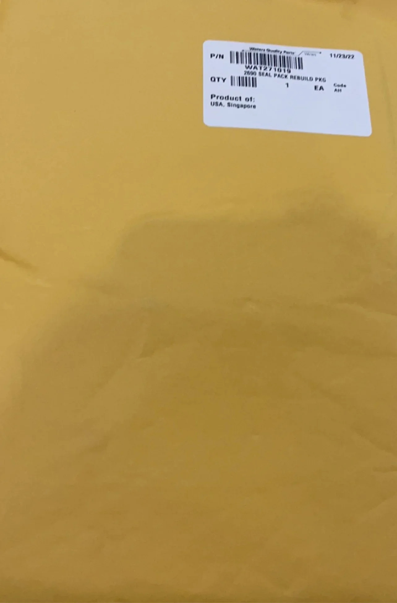 

Waters Waters 700011783 WAT271019 Liquid Chromatography Pump Seal Gasket Service Kit