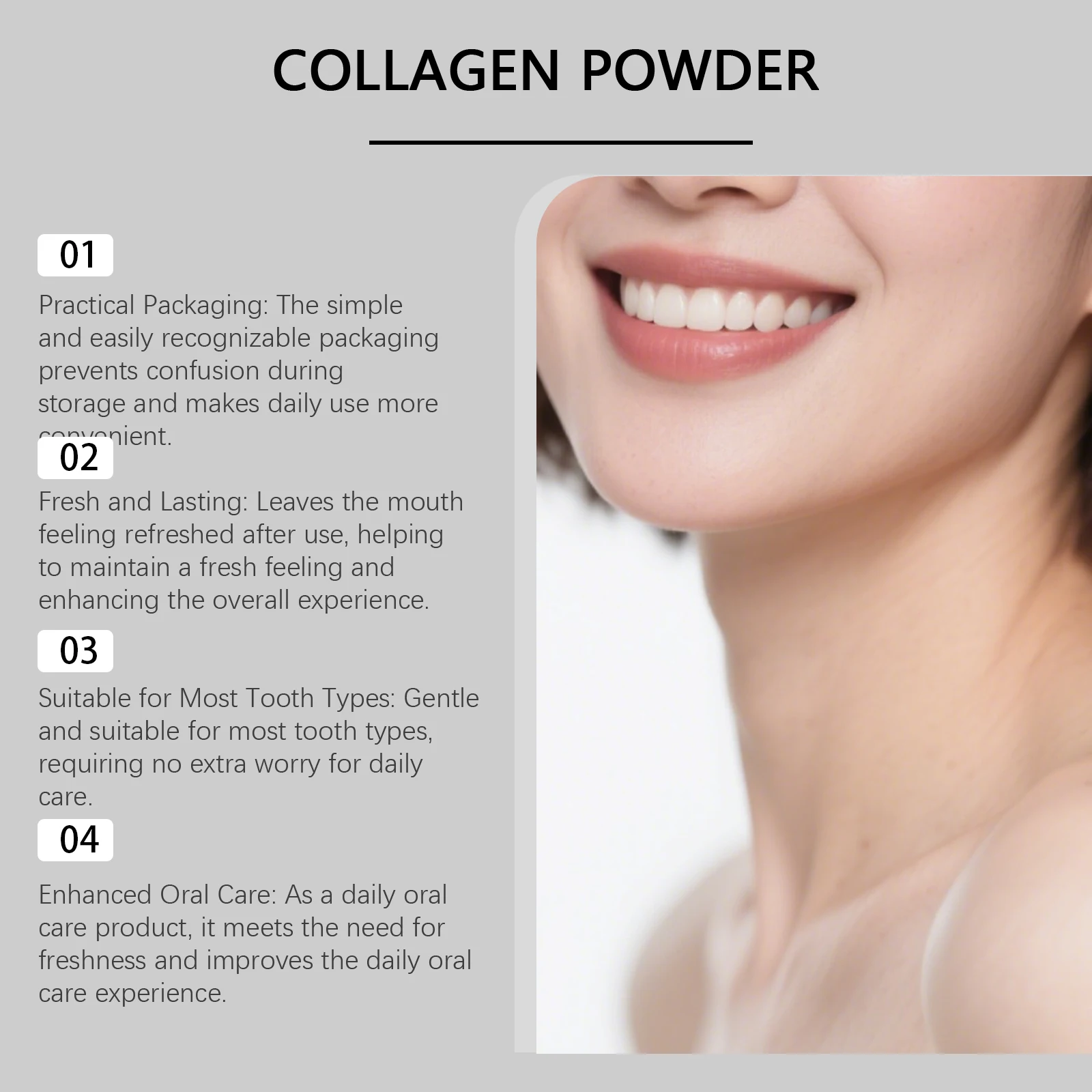 Collagen Brightening Tooth Pow - đánh giá và giá Teeth Whitening Powder