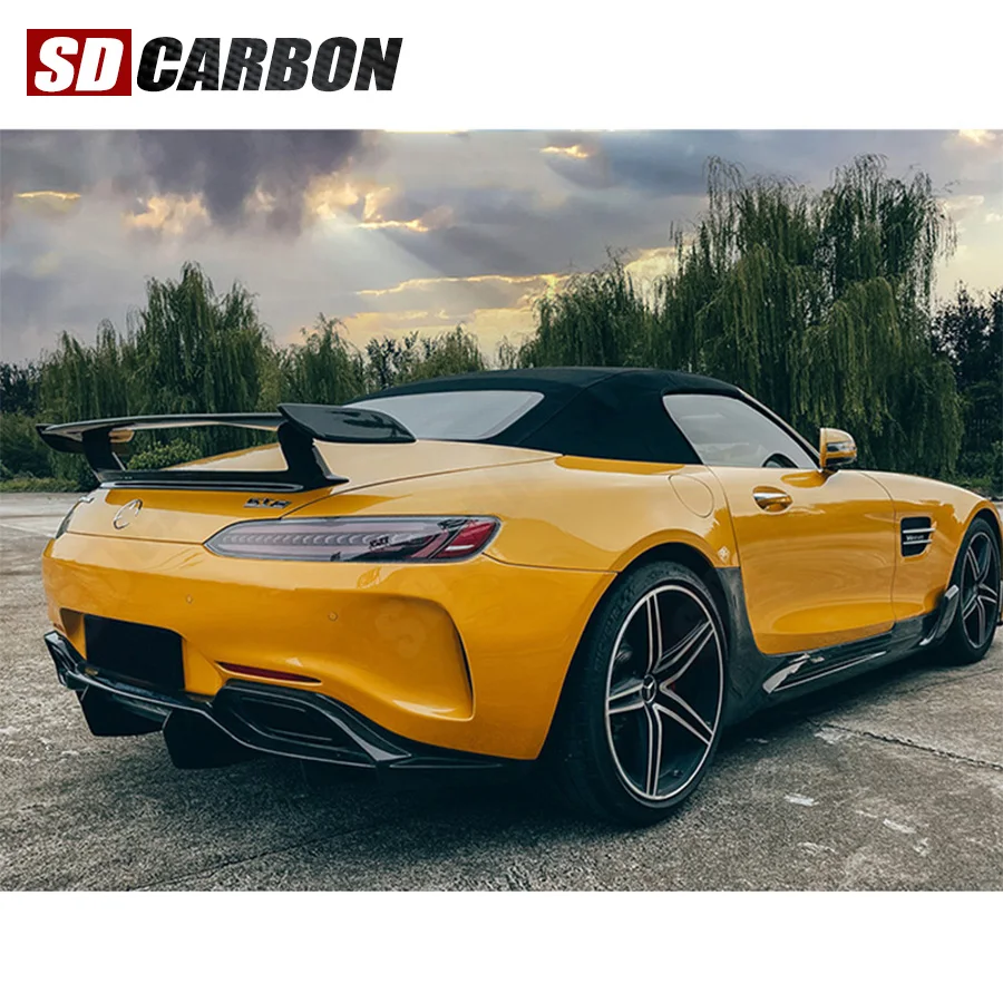 

Настоящий карбоновый спойлер на крышку багажника для Mercedes-Benz AMG GT GTS GTR C190 Coupe, 2015-2019 гг.