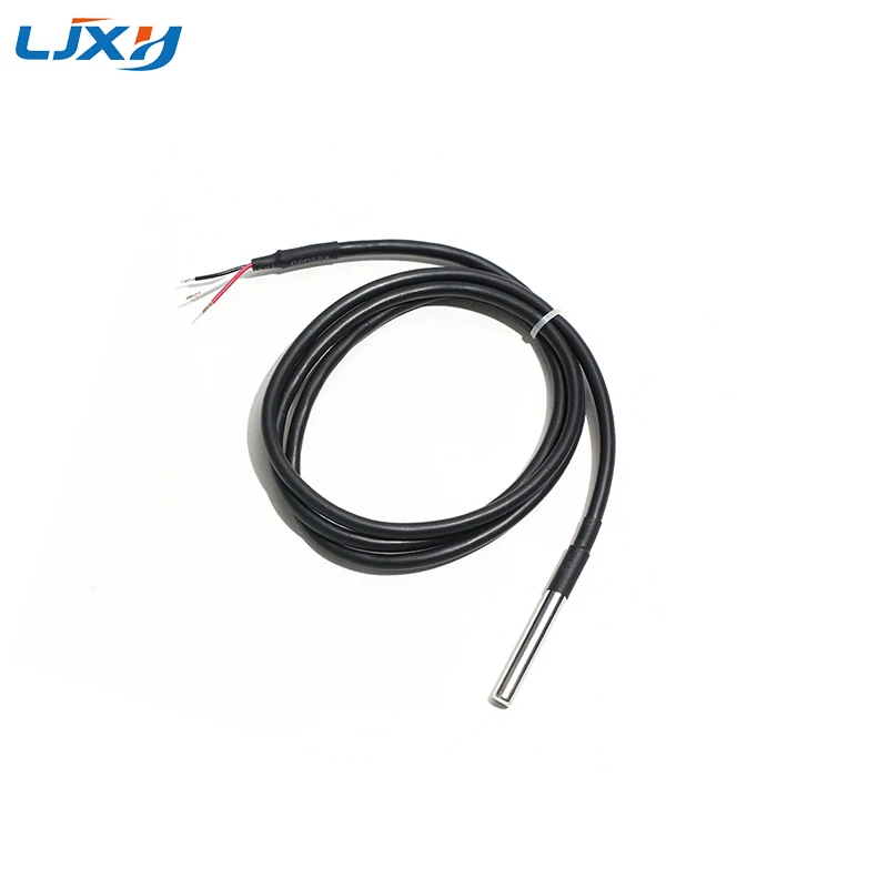 LJXH PT100 CU50 Type Temperature Sensor Probe 5*50mm 6*50mm PVC Temperature wire 1/2/3/5/10M -50~+150°C Temperature Monitoring