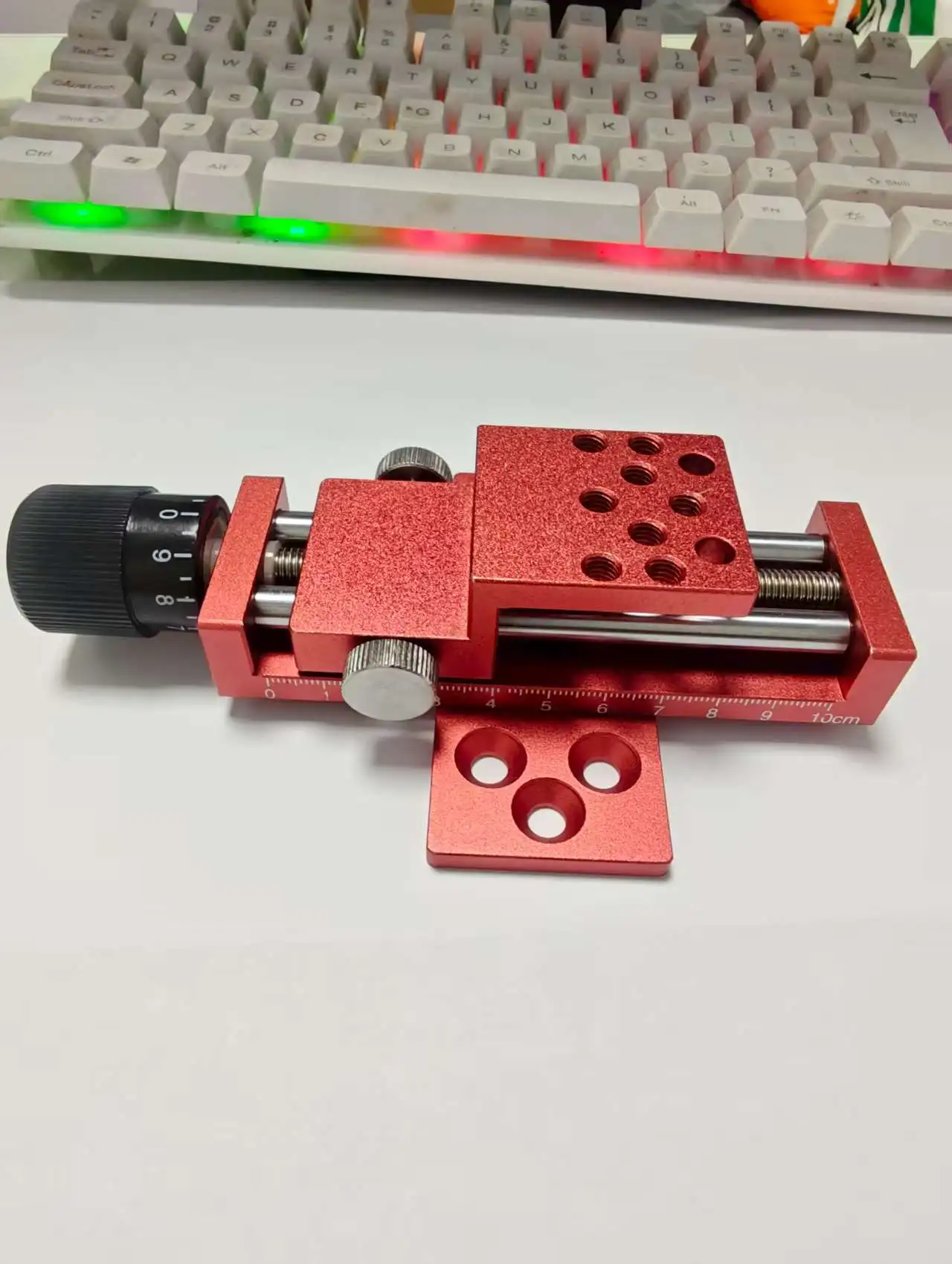 Inkjet printer accessories, inkjet printer adjustment switch, fine adjustment slide table and bracket, fine adjuster