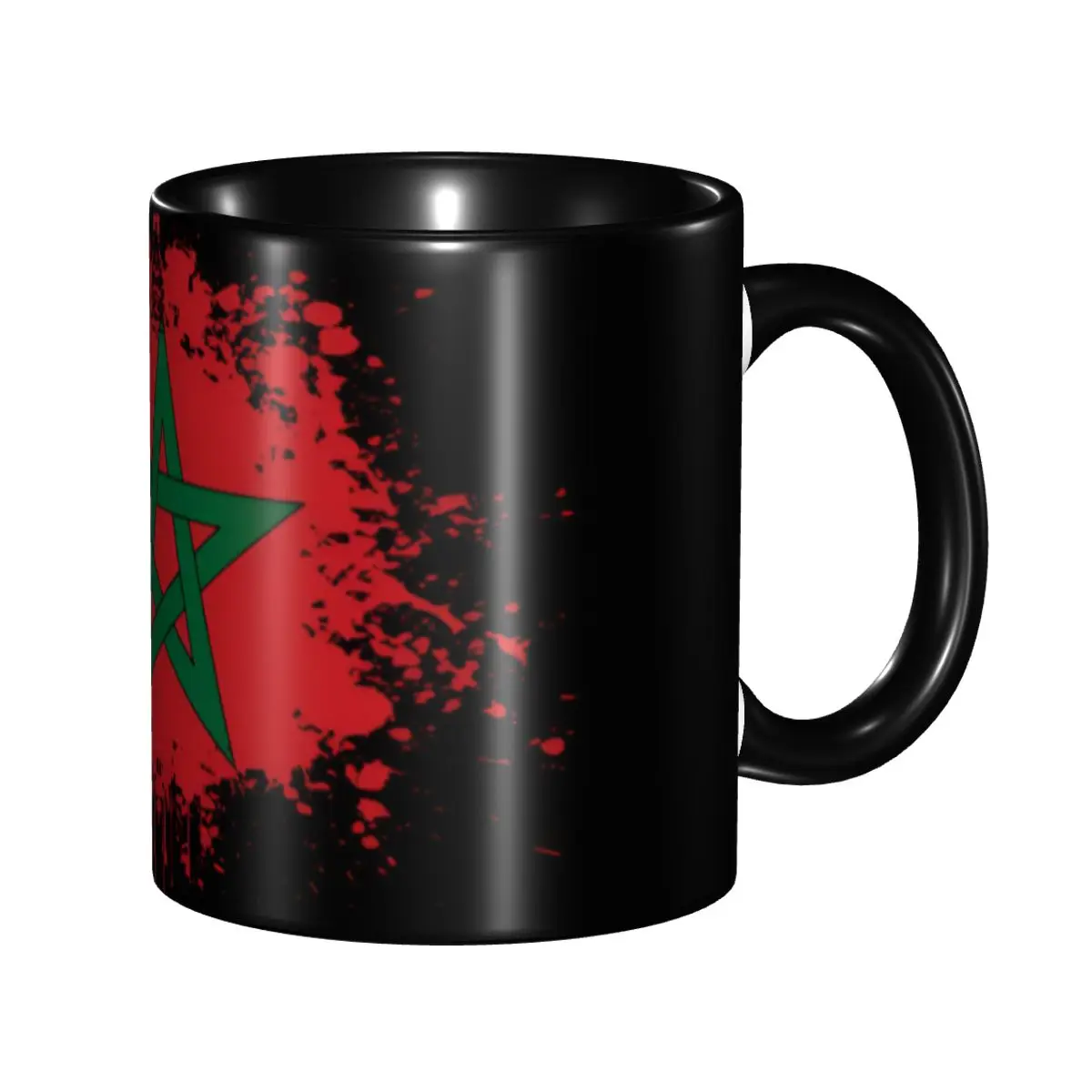 Personalized Marokko Morocco Flag Coffee Mug DIY Moroccan Ceramic Milk Tea Cup