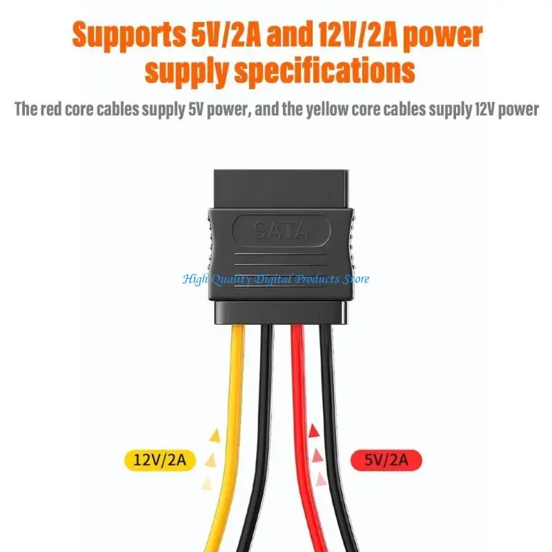 U2JE 4ピンまで15ピン1 in 2拡張ケーブル15ピン男性からメスのパワーケーブル