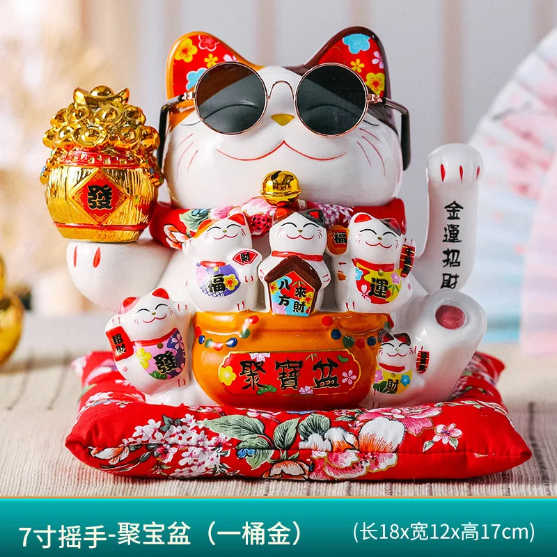 Lucky Cat Decoration Piggy Bank Lucky Cat Gift China Good Luck Home Decoration Craft Gift