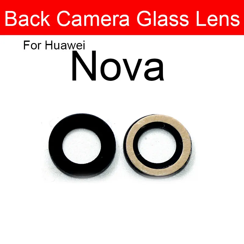 Back Camera Glass Lens For Huawei Nova 2 2i 2S 3 3E 3i 4 4e 5i 5T 5Z 2lite 2plus 5 5i Pro Rear Camera Glass Lens Adhesive