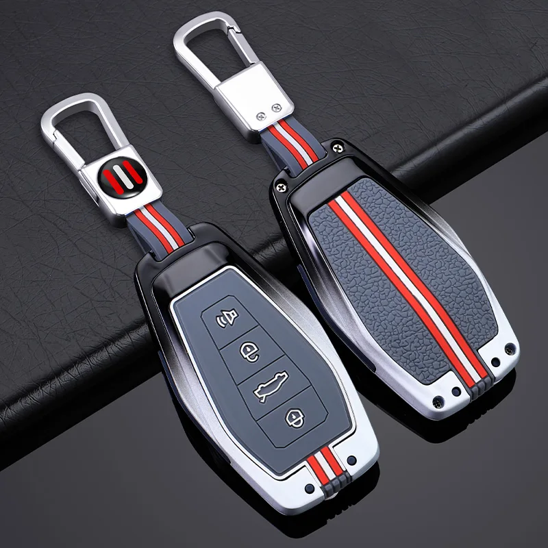 Zinc Alloy Car Key Case Cover Shell for Geely Okavango Coolray Atlas Monjaro Tugella Emgrand GT S Proton X50 X70 Car Accesoies