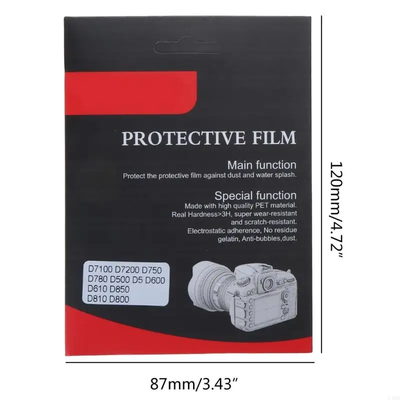 L4MA Screen Protector Tremed Glass Camera LCD Cover Plamp для D7100 D750