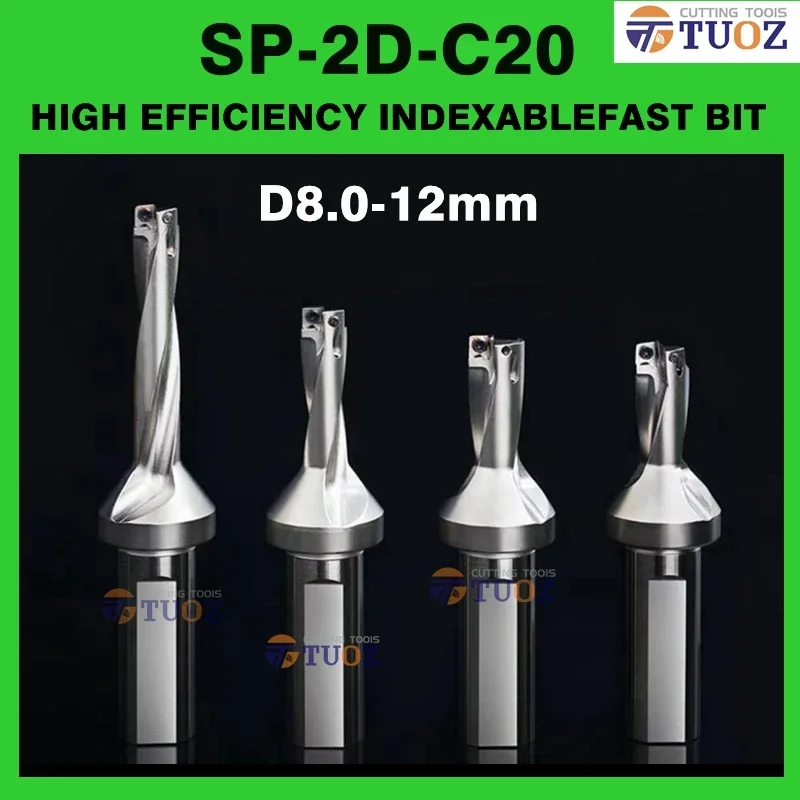 

SP C20 Series High Efficiency Indexablefast Bit Drill Bites 8 8.5 9 9.5 10mm 8-12mm Depth 2D U Drill Machinery Lathes CNC Water