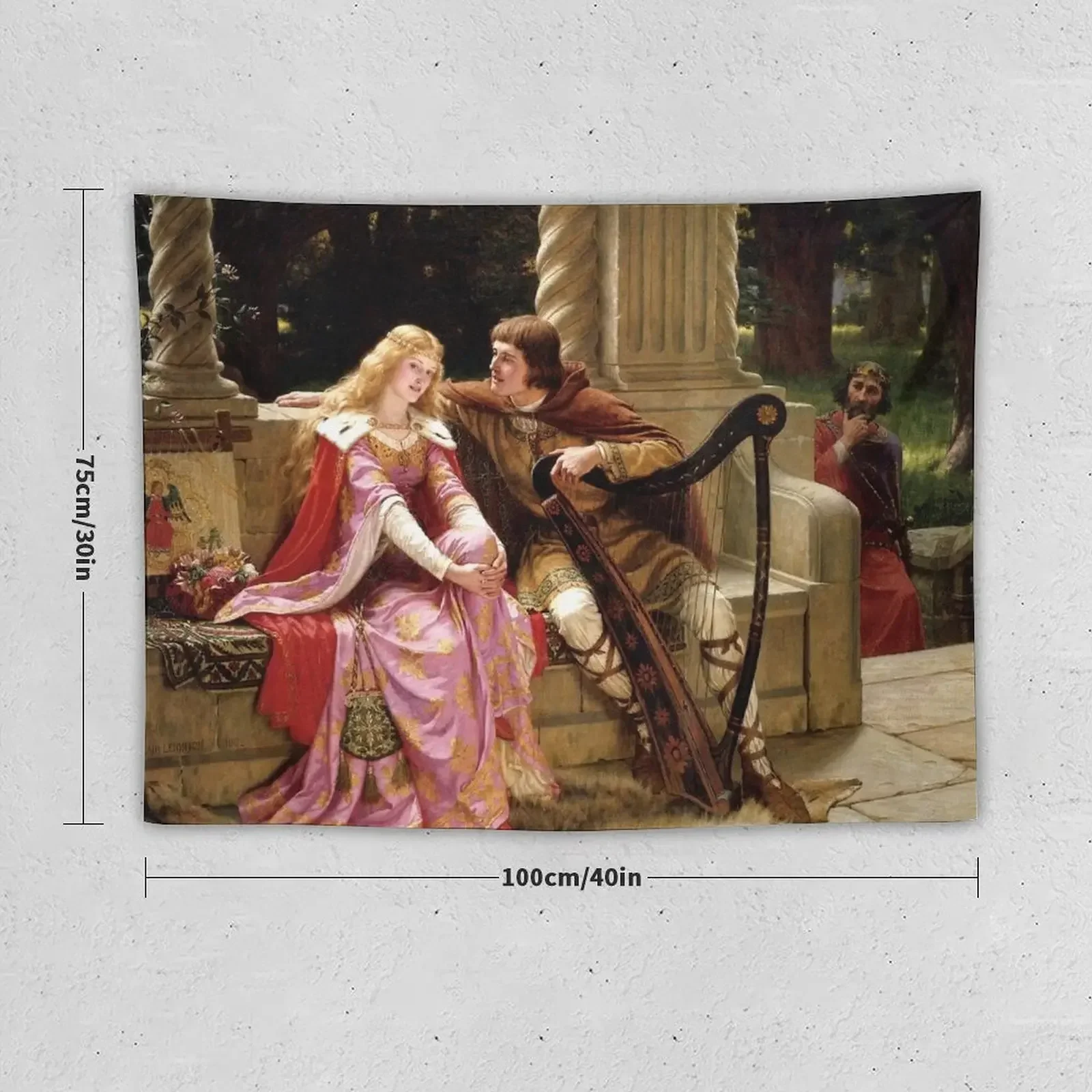 The End Of The Song - Edmund Leighton Tapestry Room Decoration Aesthetic Wall Carpet Room Decoration Korean Style Tapestry