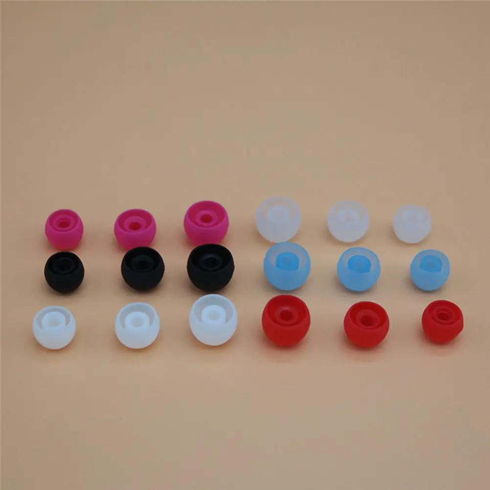 8Pcs in-Ear Silica Gel Earmuffs Protective Earphone Covers Soft Silicone Ear Tips Noise Reduction Wearing Comfort Random