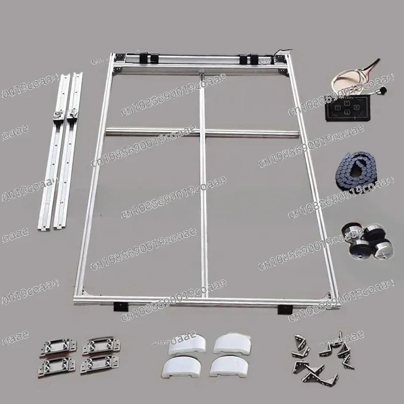 RV Caravan Electric Lift Bed Adjustable Intelligence Bed Motorhome Aluminum Profile Lifting Bed