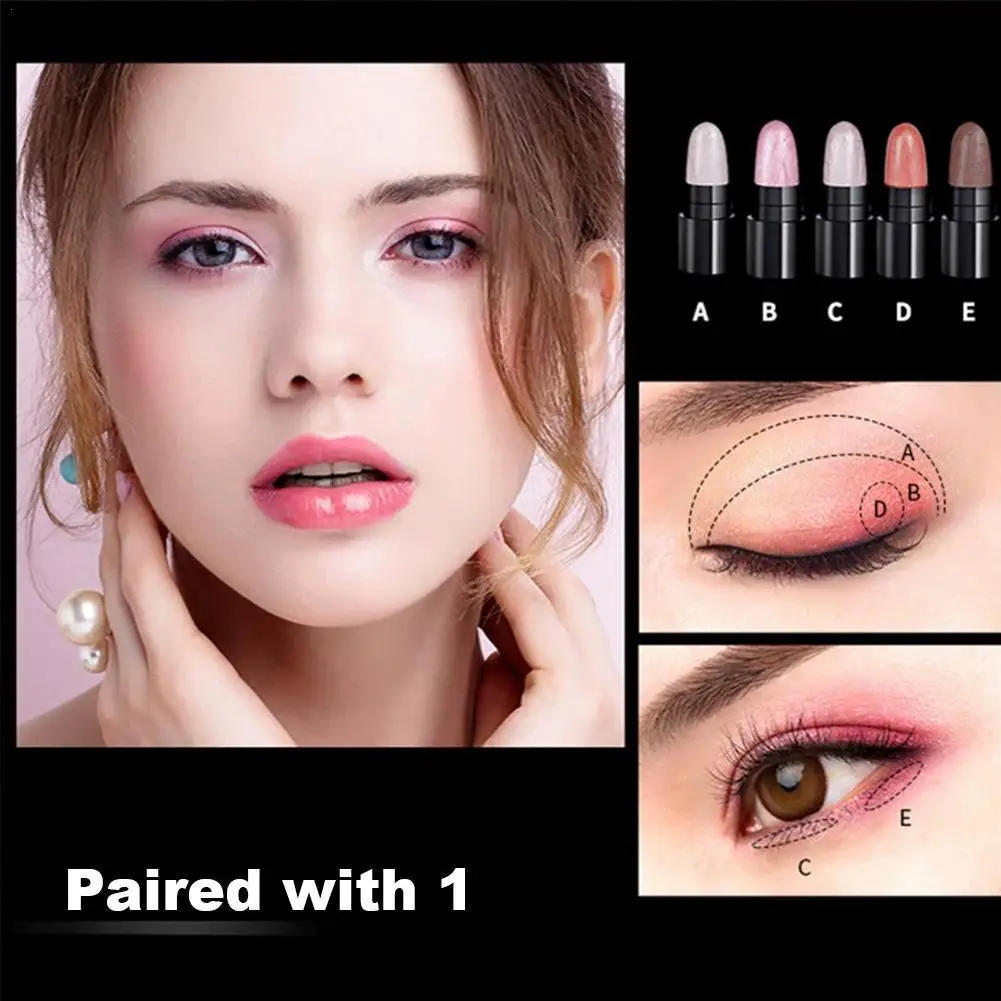 12Pcs/Set Highlighter Glitter Eyeshadow Pencil Eye Shadow Stick Pen Women Eyes Long Lasting Glitter Shimmer Cosmetic Makeup Tool