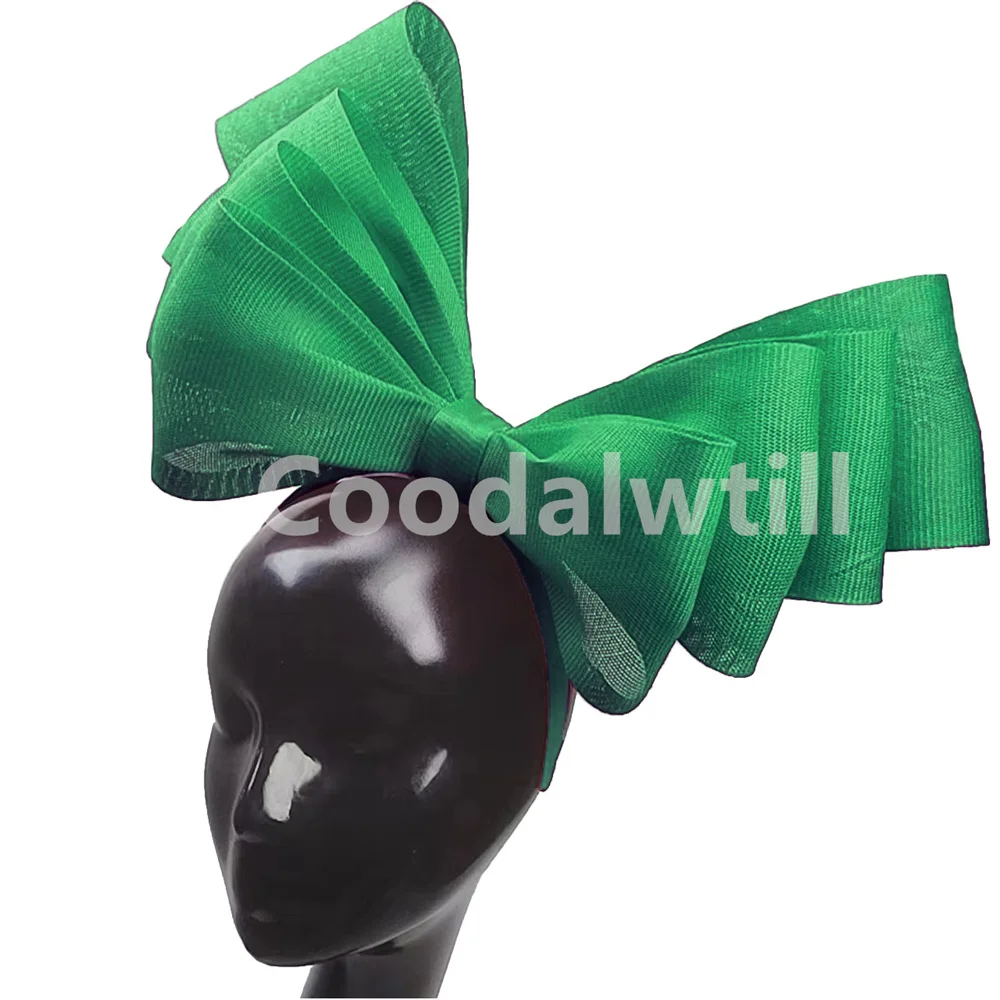 Black Bow Hair Fascinator Hat Headband For Women Church Party Headwear Wedding Ladies Hair Accessories Party Race Bow Hairband