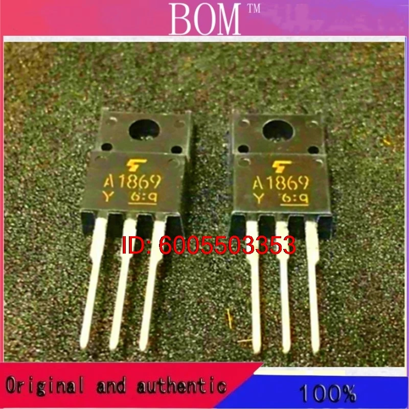 10PCS 100% new 2SA1869 A1869 50V 3A straight insertion TO-220F MOSFET