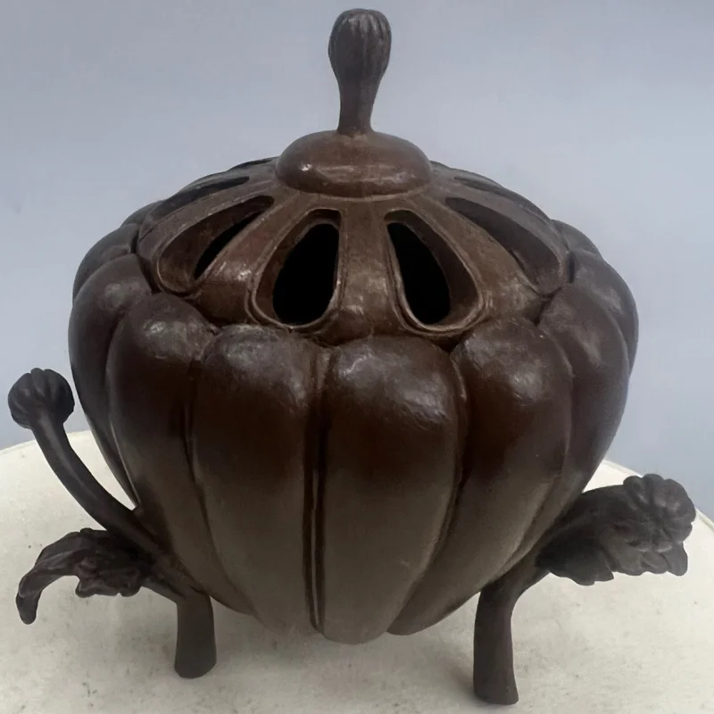 

Vintage Style Simple Pumpkin Incense Burner Small Incense Burner Home Incense Holder Kung Fu Tea Ceremony Tea Art Ornament Tower