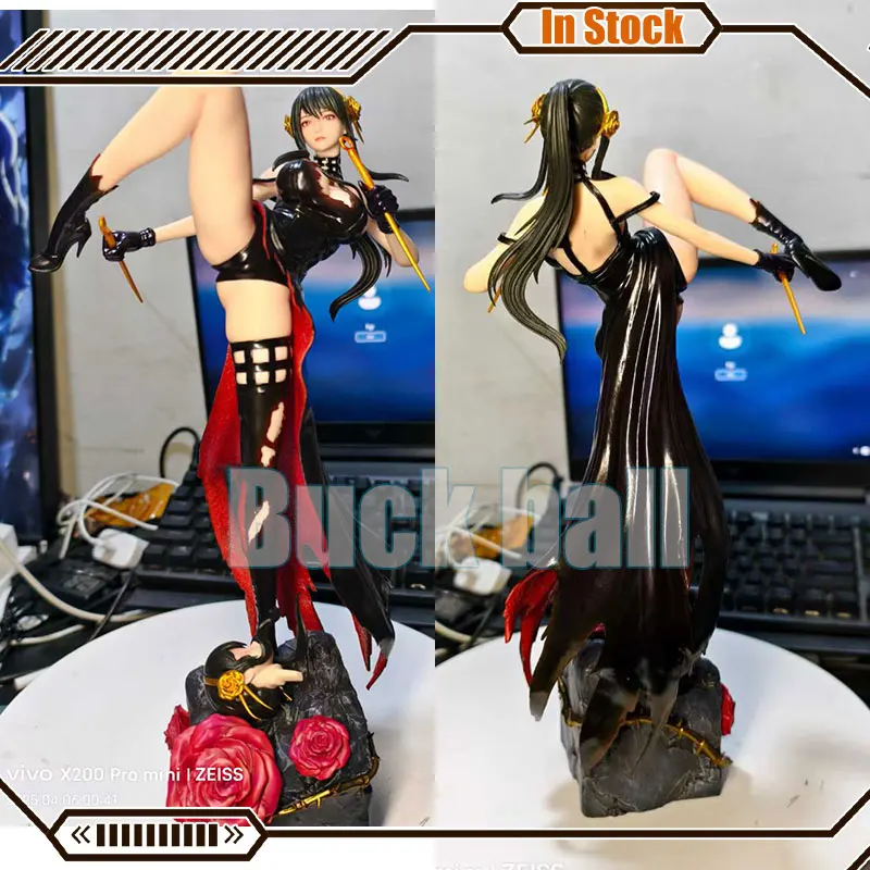 

37cm Yor Forger Figures Spy Family Anime Figure 2 Heads Collectible Model Toys Yor Forger Beautiful Girl Desk Decor Custom Gift
