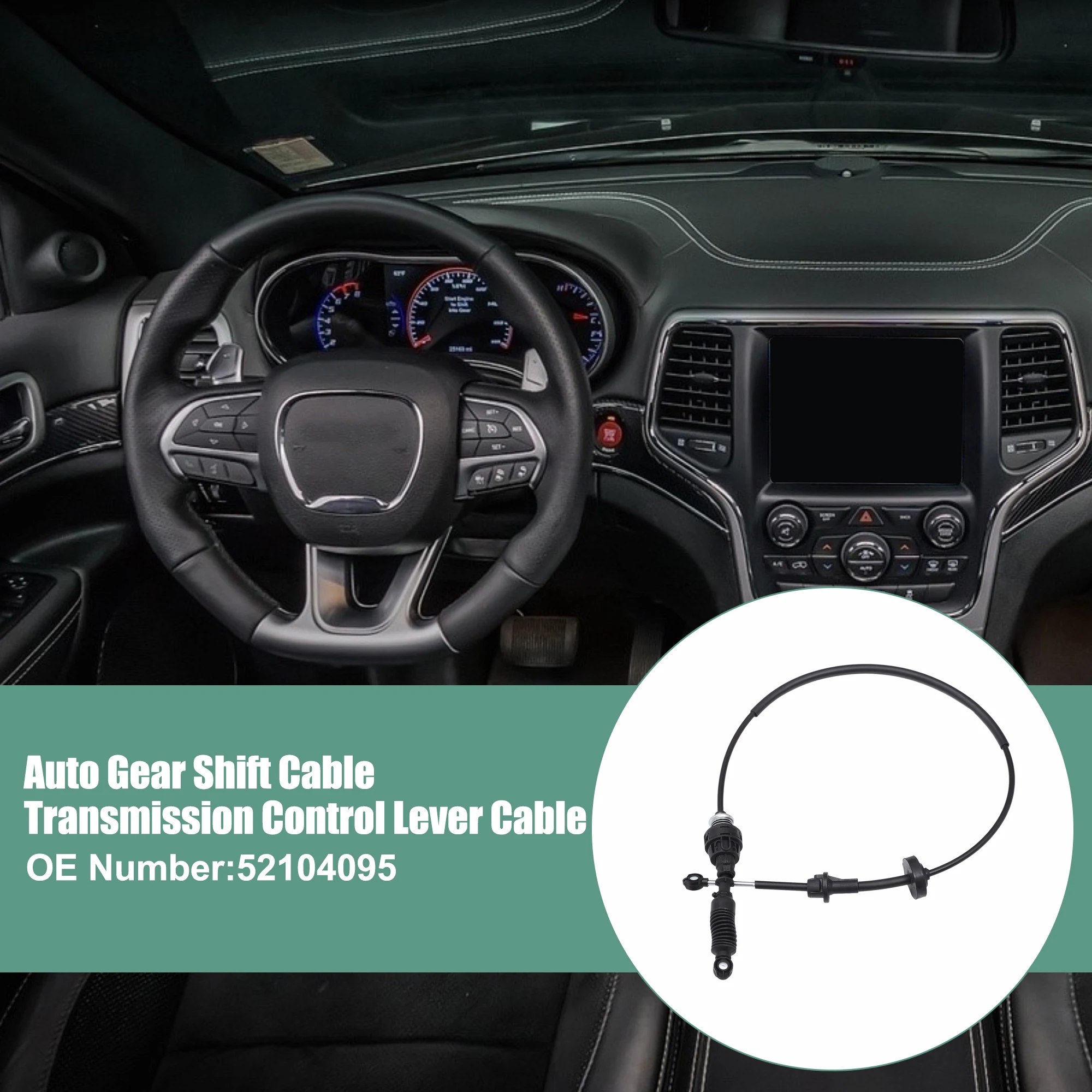 UXCELL Auto Gear Shift Cable Transmission Control Lever Cable Fit for JEEP GRAND CHEROKEE 1993 1994 1995 1996 1997 1998