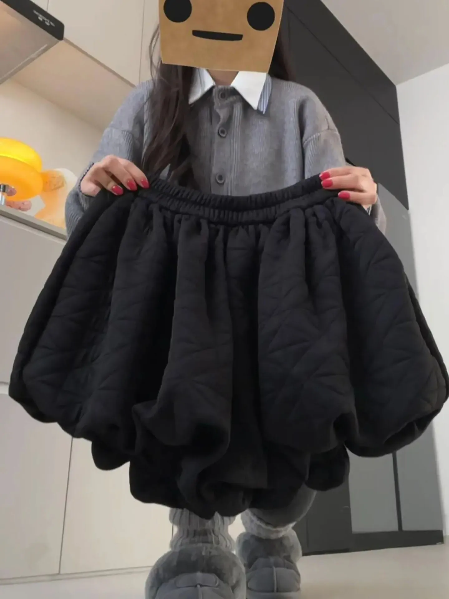 

Женские повседневные брюки Bla с эластичным поясом, весна 2026, новинка, универсальные брюки-фонарики с высокой талией в стиле Sweet and Spicy Girl