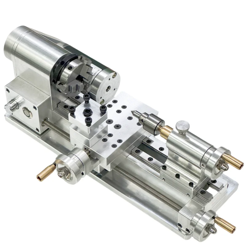 

DIY Mini Lathe Micro-Lathe for Metal & Woodworking Mini Torno Desktop Tool AC220V DC24V Manual Lathe Mini lathe machine