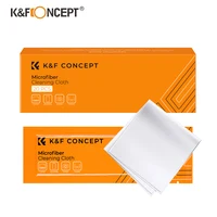 K & F CONCEPT 5 / 20 paños de limpieza de microfibra para lentes de cámara, gafas, pantallas LCD, gafas, tableta limpia, lavable