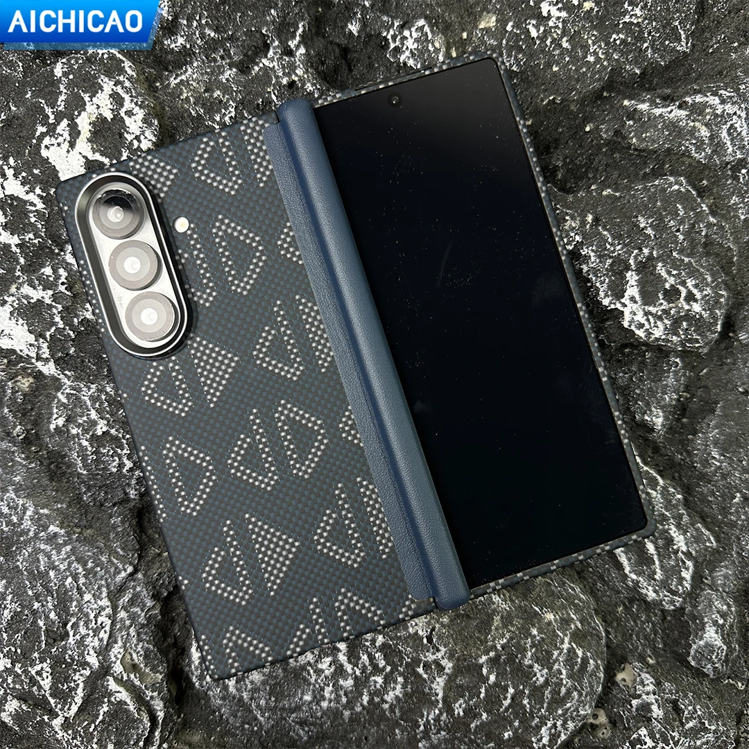 

ACC-Real Carbon Fiber Phone Case for Samsung Galaxy Z Fold 7 Aramid Fiber Case Axis hinge protection Phone Shell