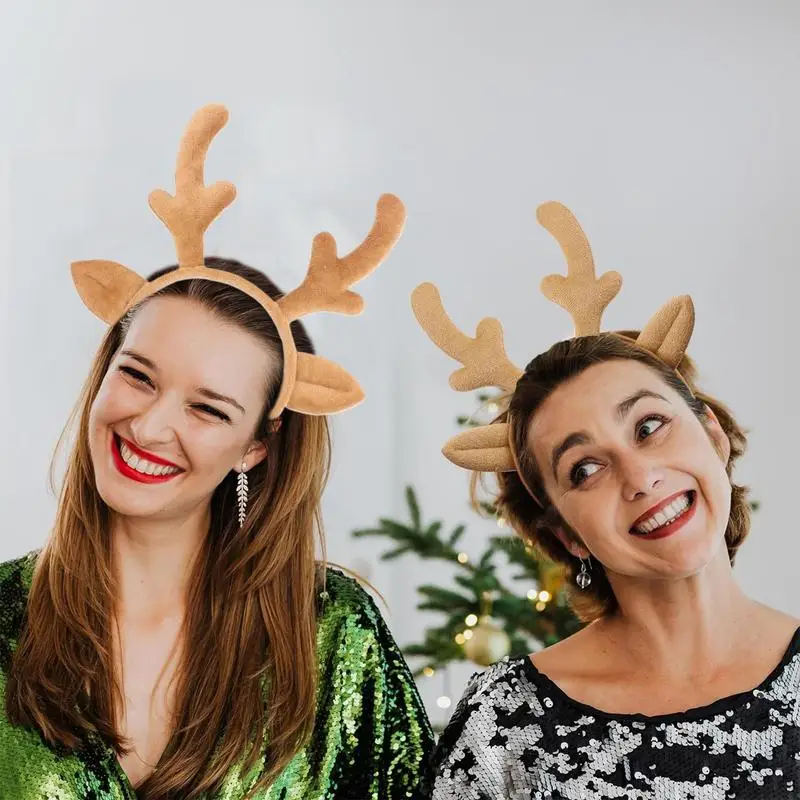 Diadema De Cuernos De Reno Suave – Accesorio Para Disfraz De Ciervo, Carnaval O Navidad. Cornamenta De Diadema De Cuernos De Reno Suave – Accesorio Para Disfraz De Ciervo, Carnaval O Navidad. Cornamenta De