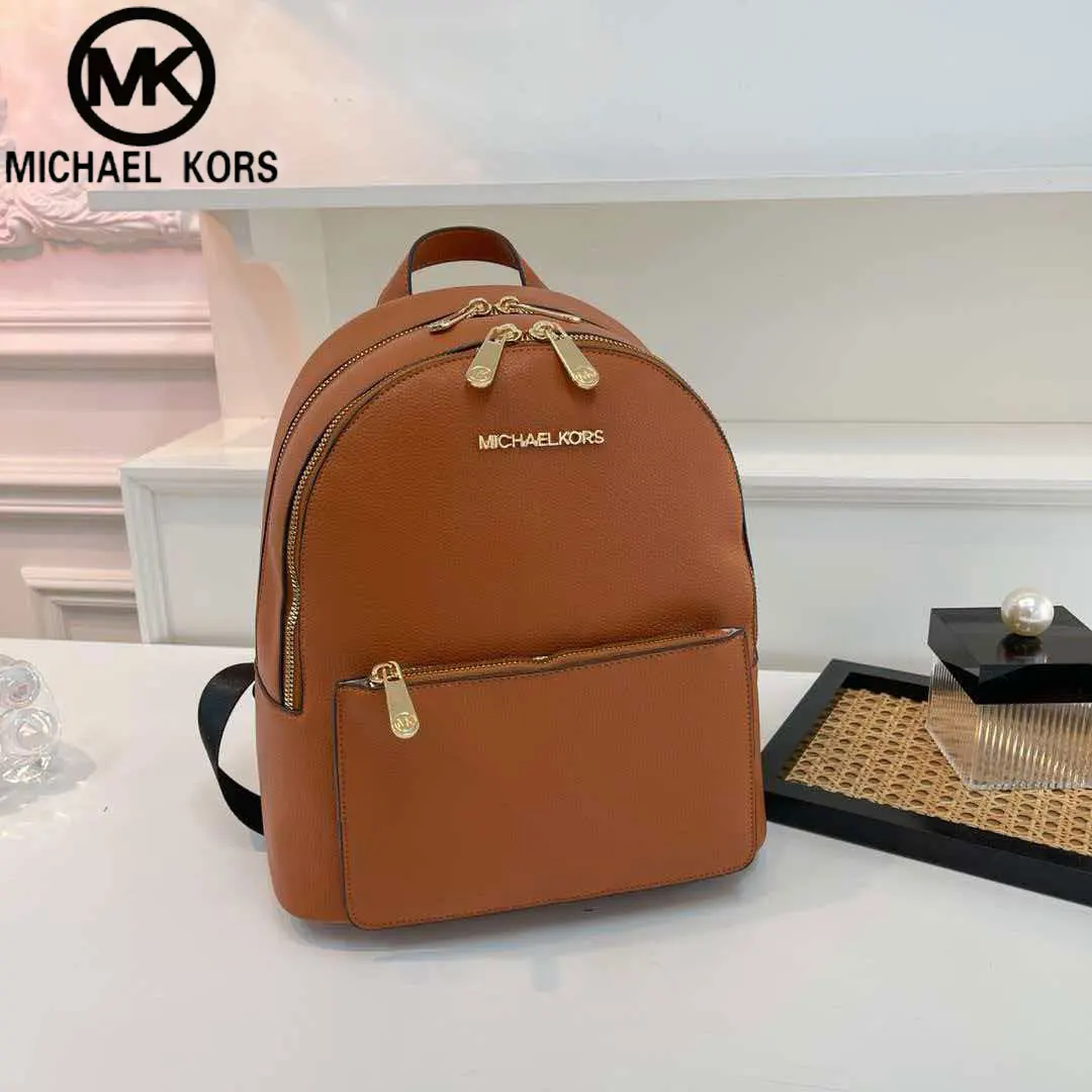 Michael Kors Sheila Series 2026 New Fashion Urban Women’s Large-Capacity Casual Travel Backpack, Simple PVC Material Waterproof