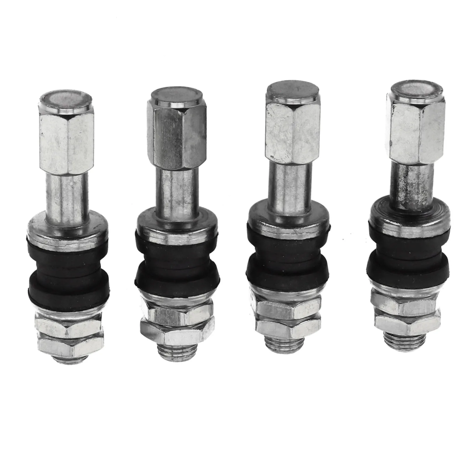 4 قطعة TR48e سيارة الترباس المسمار على قضيب صمام الإطارات الكروم معدن ارتفاع ضغط فلوش ث/غطاء اكسسوارات السيارات