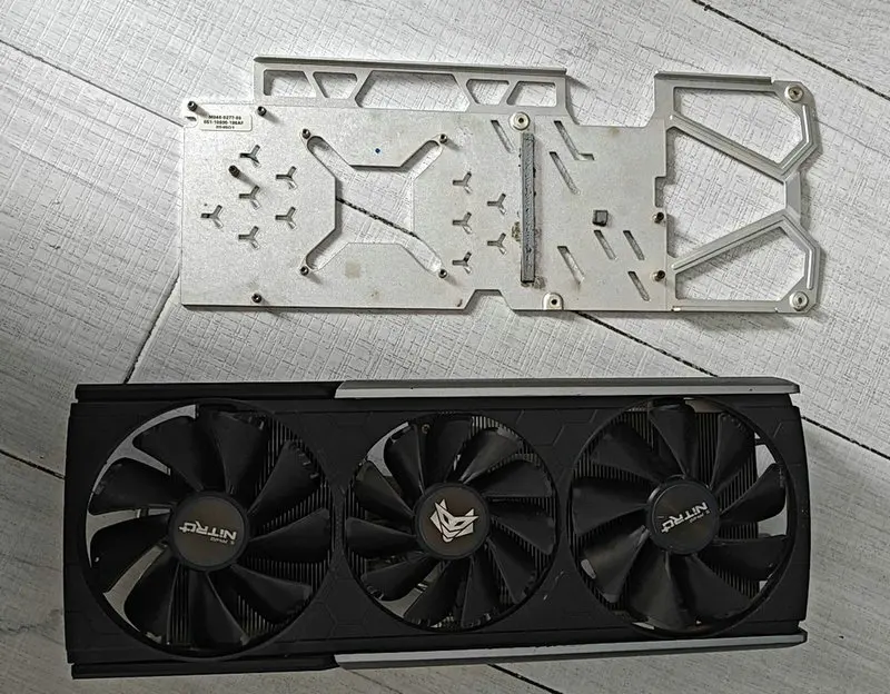 Original Radiator Cooler for Sapphire Nitro+ RX5700XT  Graphics Card with Backplate