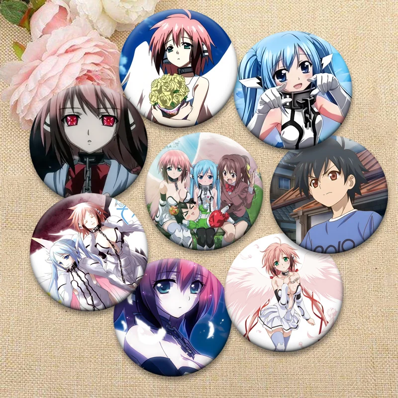 

Anime Sora No Otoshimono Badge on Backpack Accessories Manga Pins Sakurai Tomoki,Ikaros,Nymph Cartoon Brooch for Bag Decor Gifts