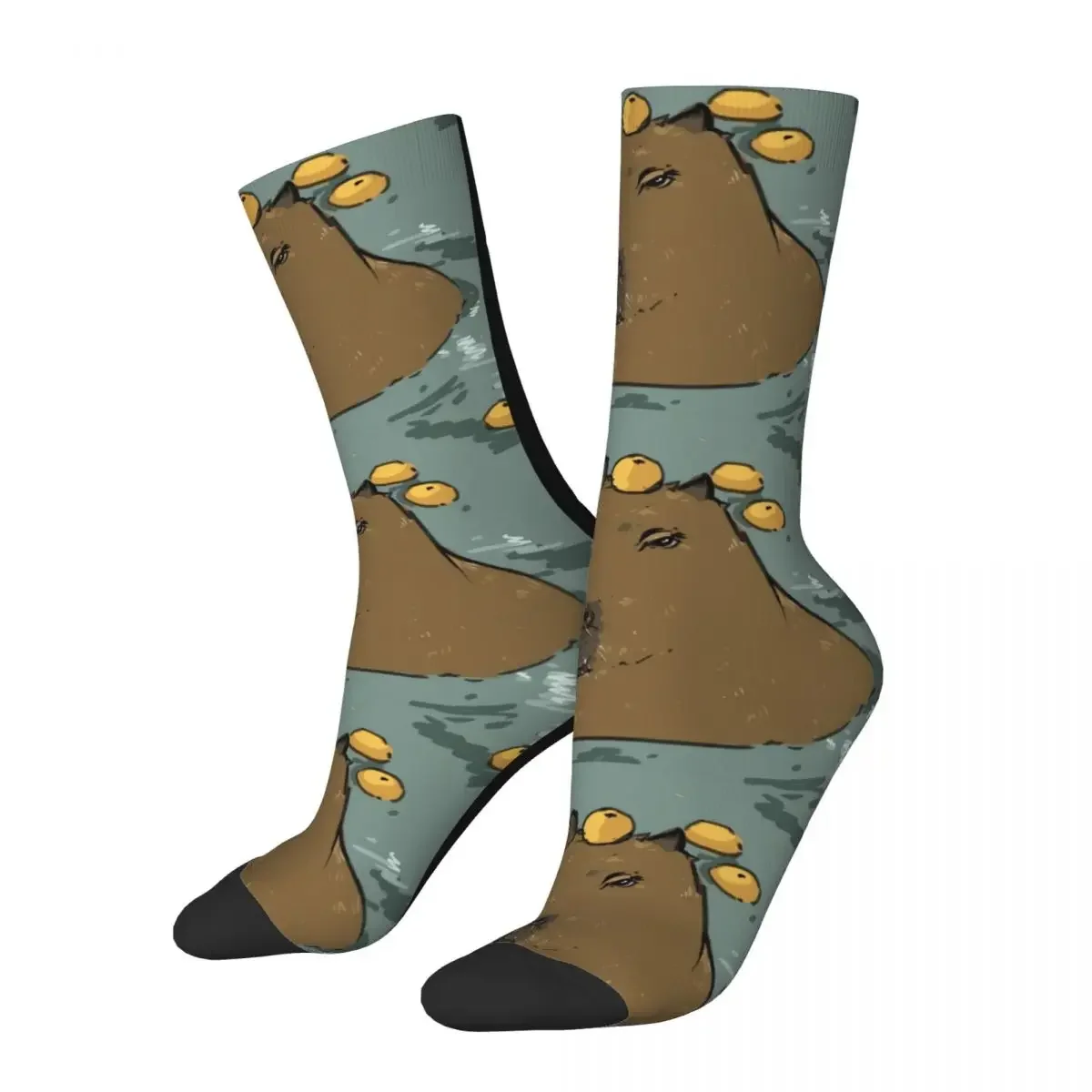 

Hip Hop Vintage Kawaii Crazy Men's Socks Capybara Unisex Harajuku Summer Socks Funny Happy Breathable Crew Sock Gifts