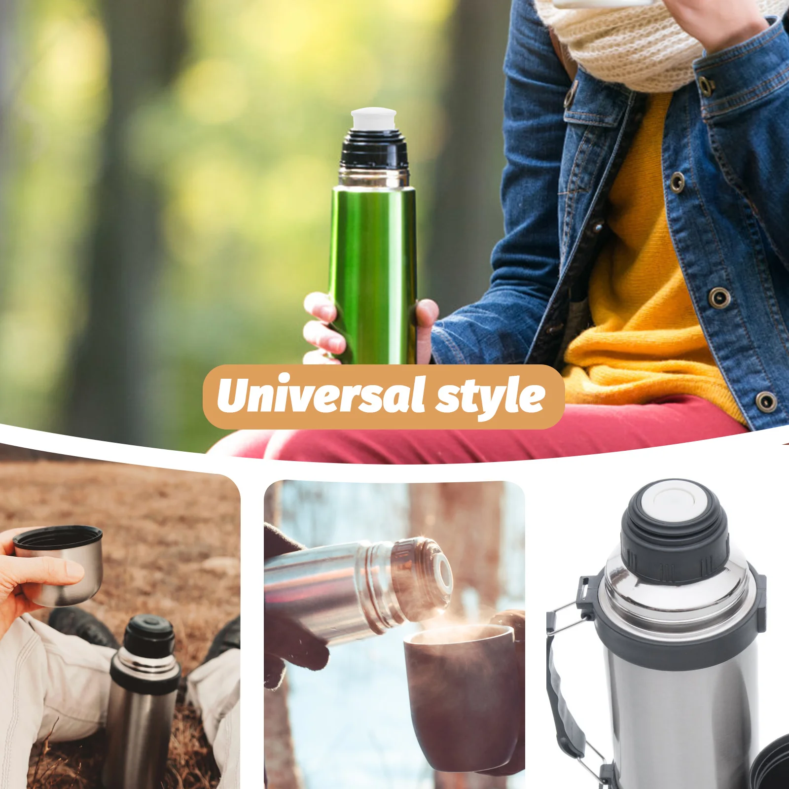 

20pcs Insulated Plugs Reusable Plastic Bottle Stoppers Water Kettle Stopper Sealed Thermal Replacement Caps Kitchen Supplies