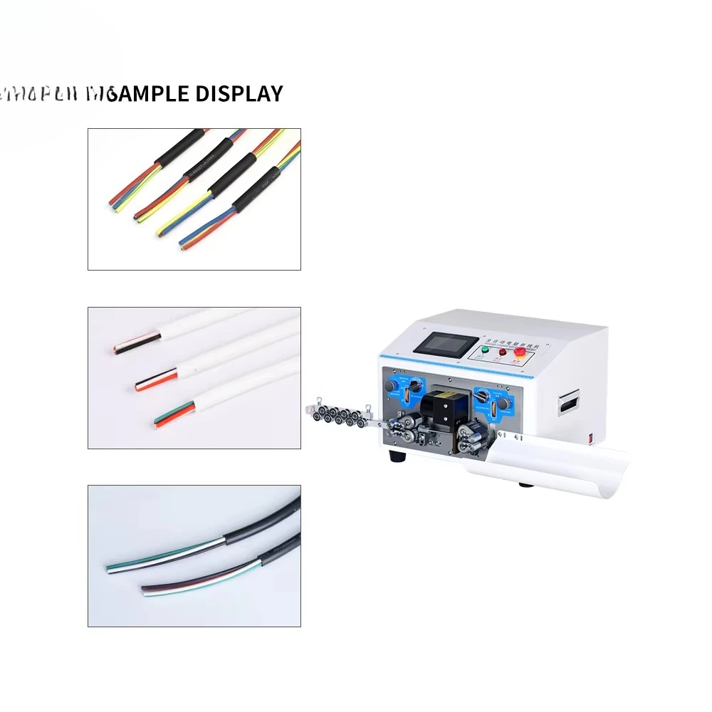 Wire Square HS-620-10P Productivity 3000-5000pcs/h 800W  Wire Stripping Cutting Machine Wire Stripper Machine for 0.1-10 Mm²
