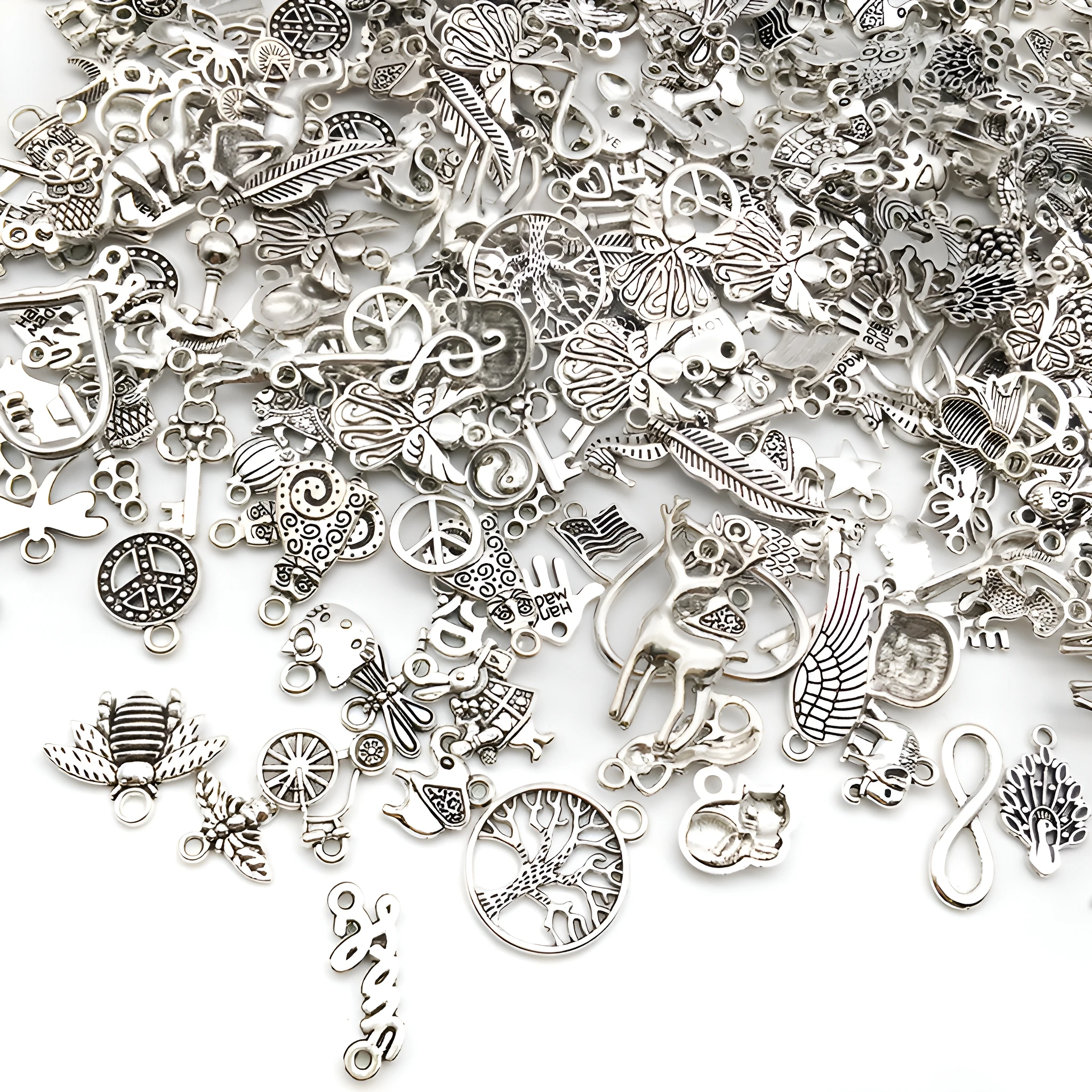 10/20/30/50個入りシルバーミックスペンダントアニマ - The Art And Craft Of Jewelry のレビューと価格