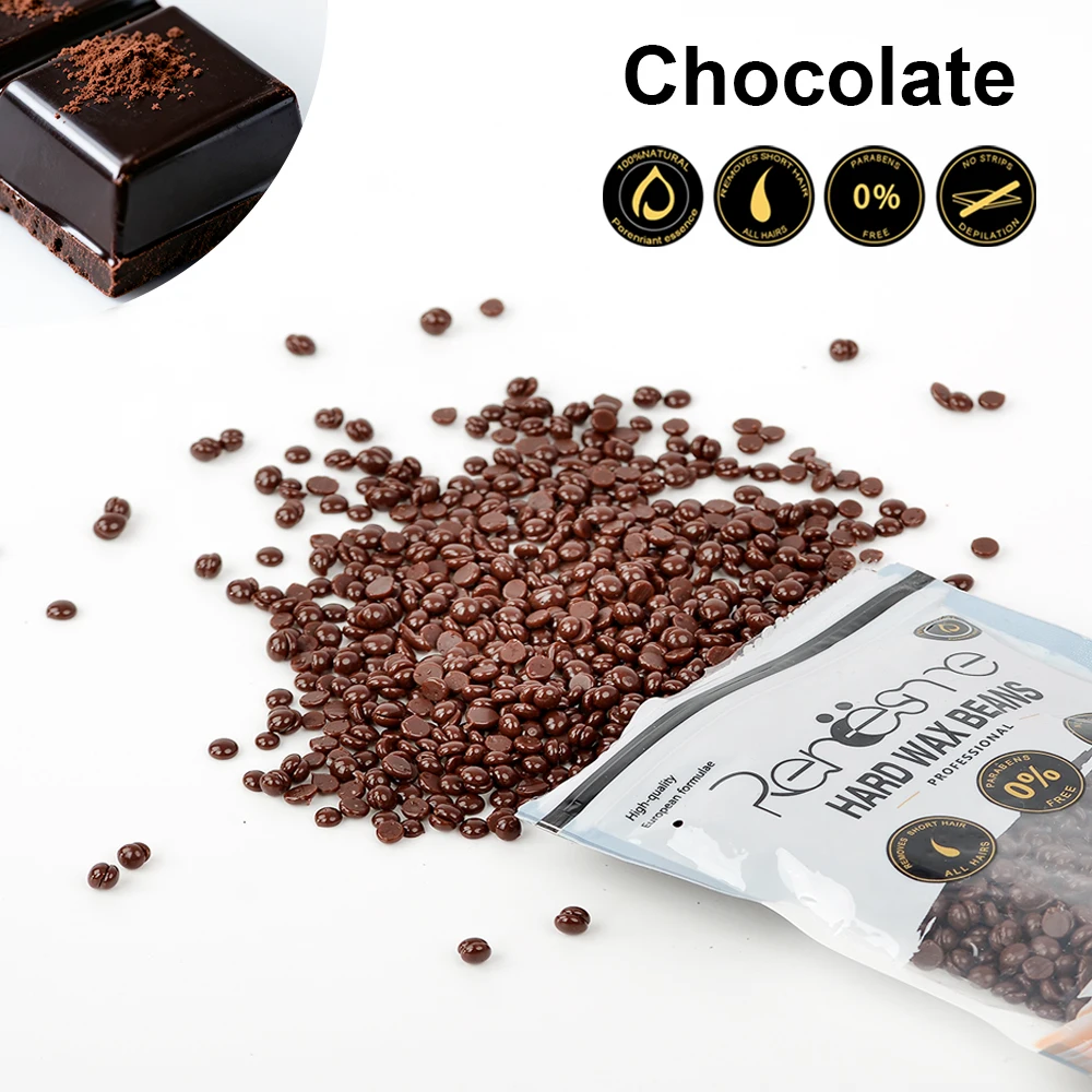 100g/200g/400g de granos de cera dura para depilación-sin tira de cuentas de cera depilatoria para máquina calentadora de cera perla brasileña europea