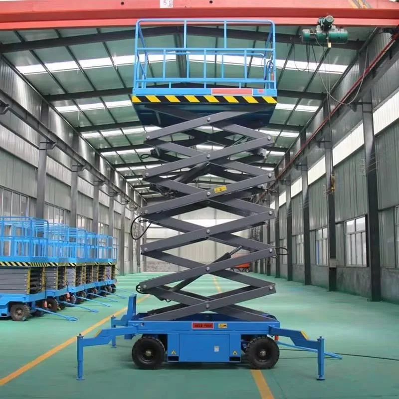 FOB 가격 크롤러 자주식 이동식 시저 리프트 플랫폼 10M 3000Kg 고소작업차 (맞춤 제작 가능)