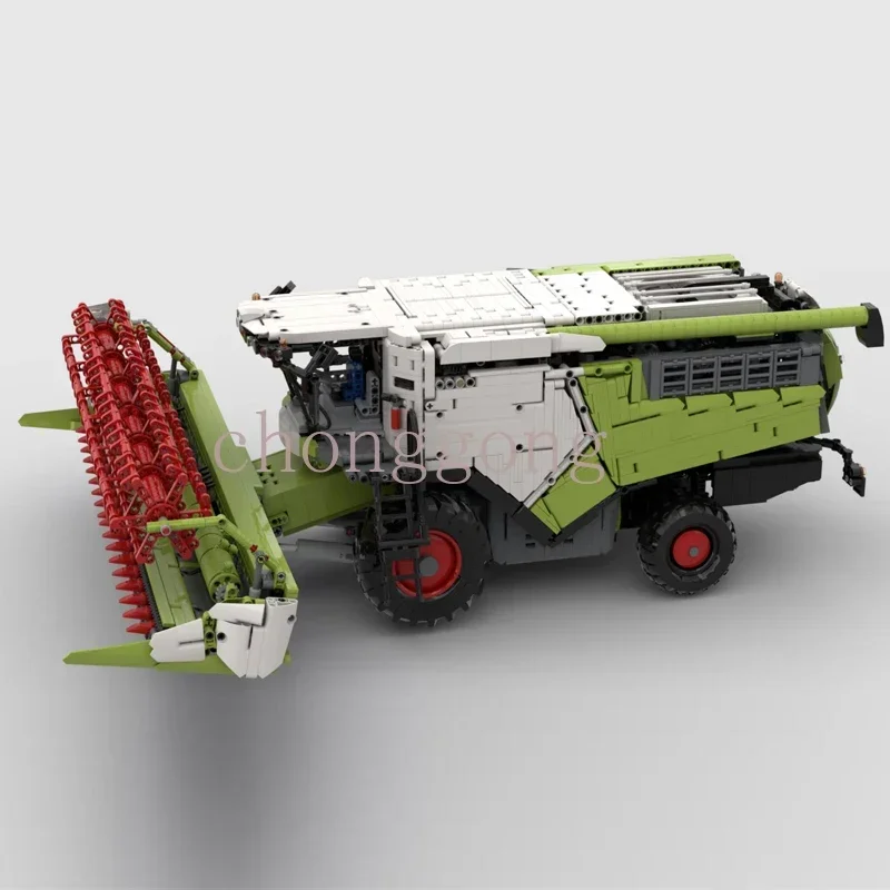 Modelo de brinquedo de montagem remota para menino, Building Blocks, Small Particle Technology, Cross Country Harvester, presente de aniversário, novo, 2021, Moc-71485