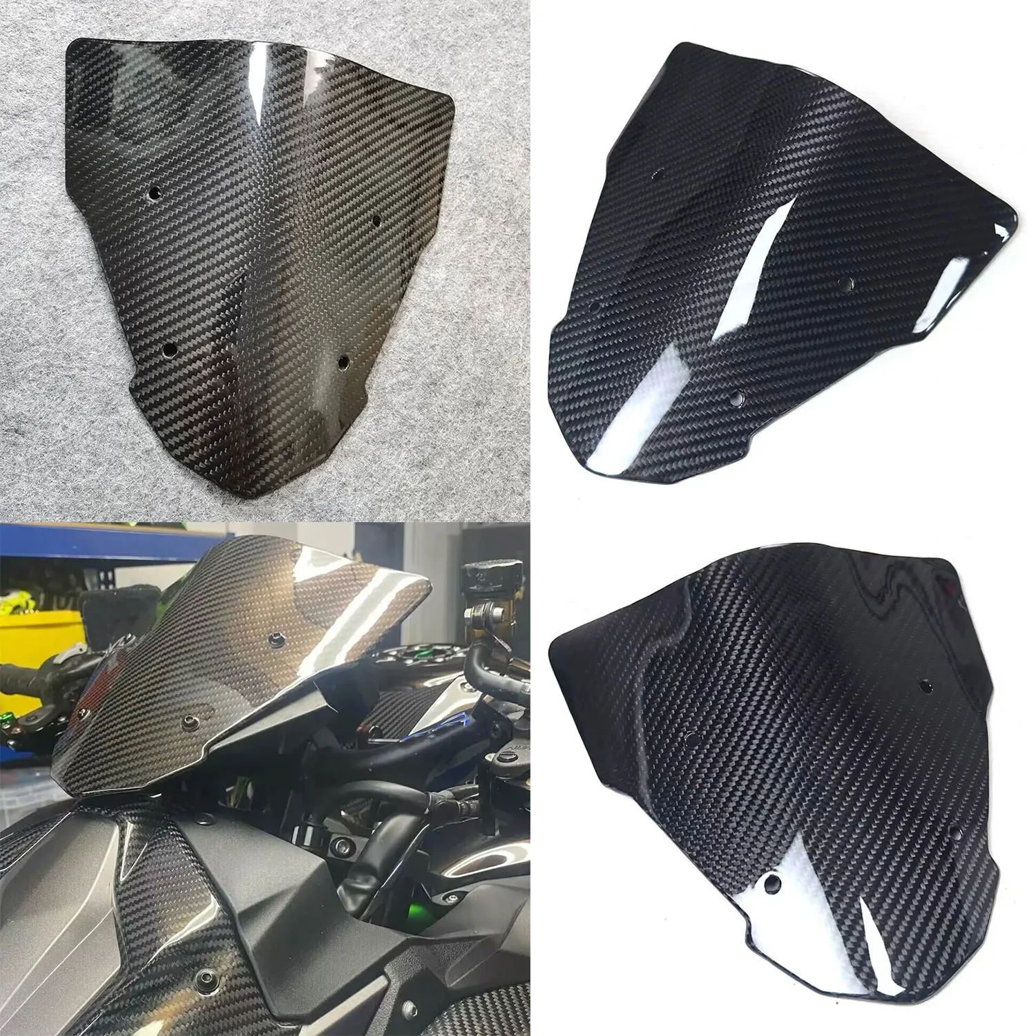 

For Kawasaki ZH2 Z H2 2020 - 2022 2023 2024 Motorcycle Windscreen Screen Wind Deflectors Carbon Firber Windshield Fairing Cover