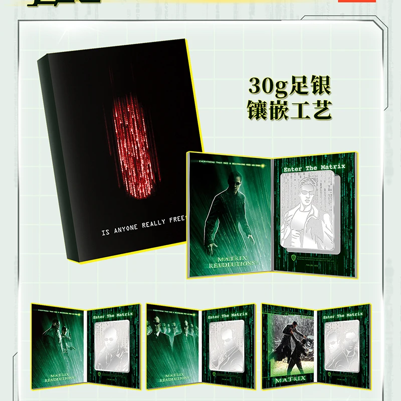 The Matrix Collection Cards, Classic Science Fiction Movie Limited Edition, btGold-Plated Coin Cards, Game Gift Toys, New