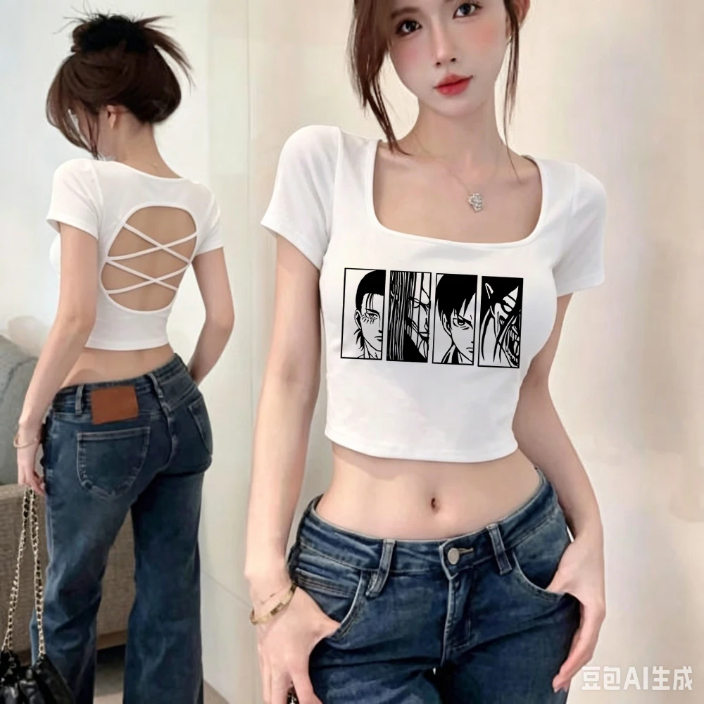 camiseta-cropped-attack-on-titan-para-mulheres-barata-estilo-manga-jojifuku-y2k-grunge-barata