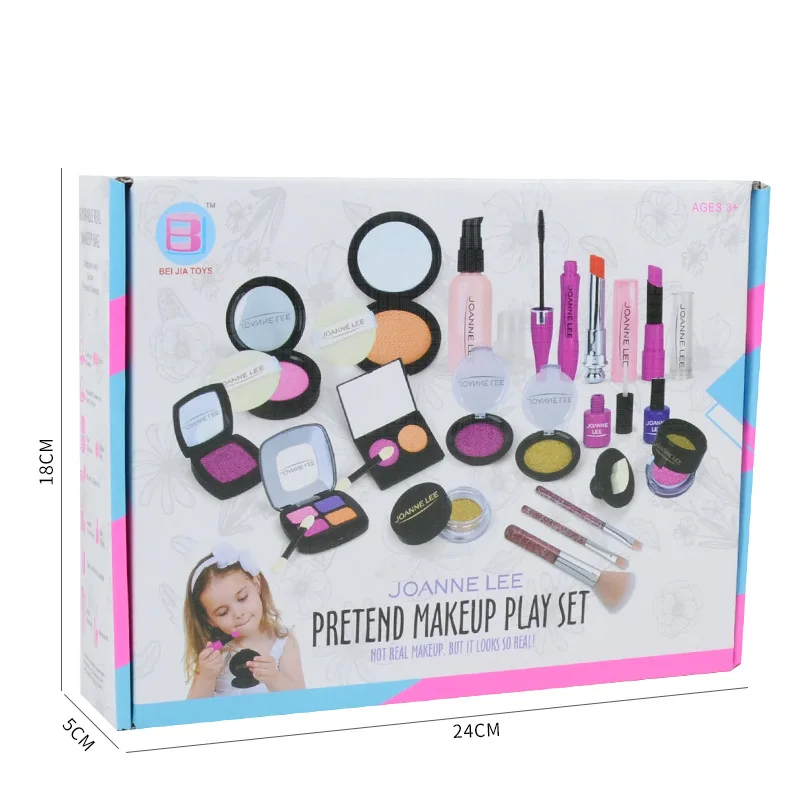 Heißer Verkauf Simulation Mädchen Machen Up Spielzeug Set Pretend Spielen Spielzeug Prinzessin Make-Up Schönheit Sicherheit Kinder Spielzeug Spielen Make-Up Prinzessin spielzeug