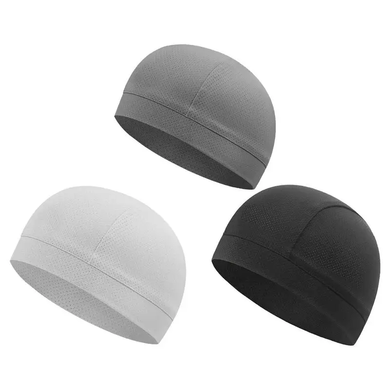 Cycling Cooling Skull Caps Bike Helmet Lining Mesh Sweat-Wicking Bicycle Beanie Breathable Running Hats For Cycling Equipment