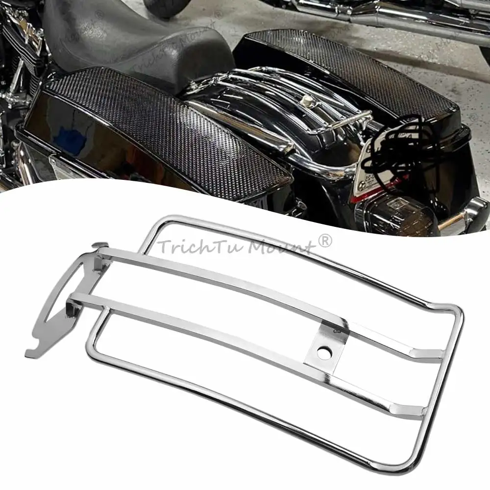 

Motorcycle Solo Seat Rack Rear Fender Luggage Support Shelf For Harley Touring Electra Street Glide Road King FLHT FLHR 97-later